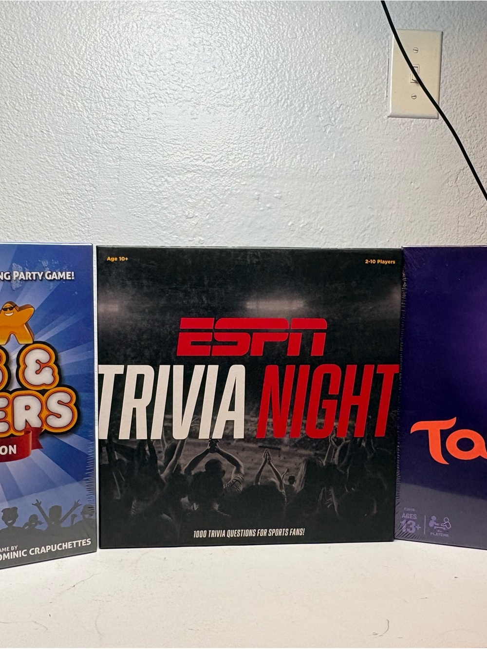 ESPN Trivia Night Board Game - Black & Red